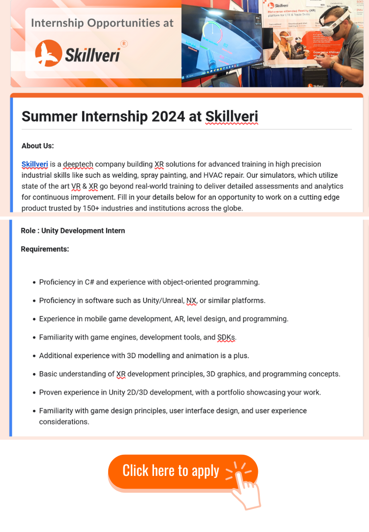 Internship opportunities at Skillveri - Click here to apply