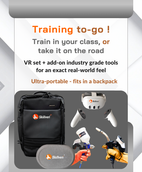 Skillveri VR CTE simulators - highly portable, easy to set up and use.