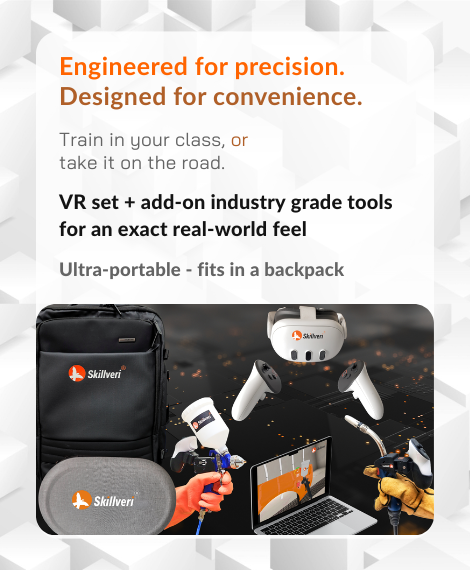 skillveri vr mr portable simulators with real torches
